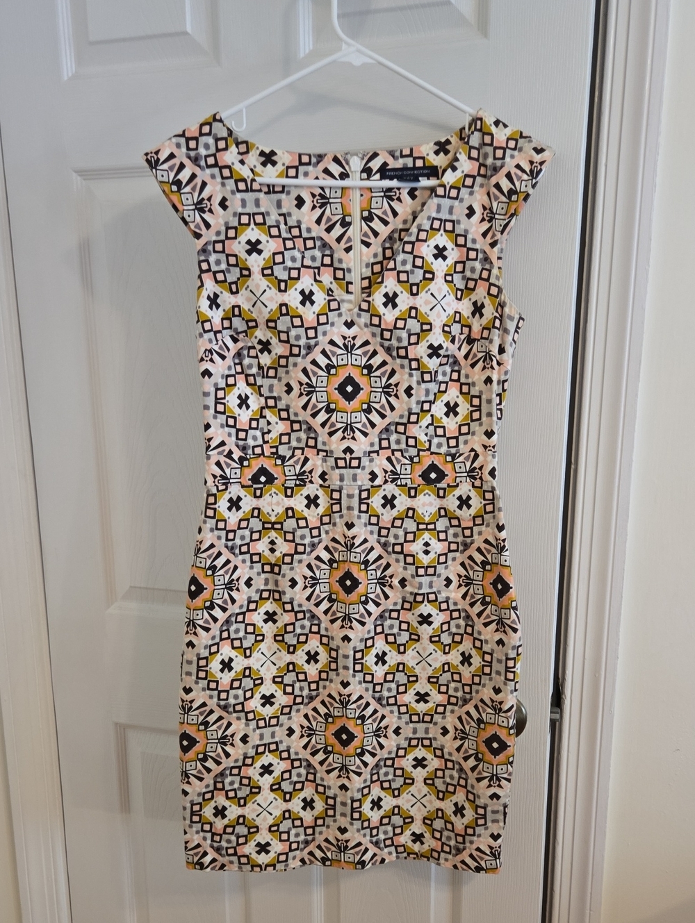 French Connection Geometric Sheath Dress